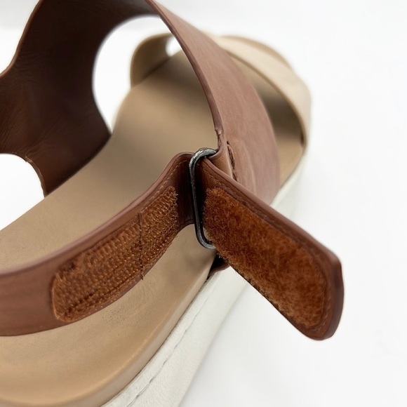 VINCE WOMEN’S WESTPORT PLATFORM COLOR BLOCK LEATHER  SANDAL SZ 6 - Picture 9 of 12